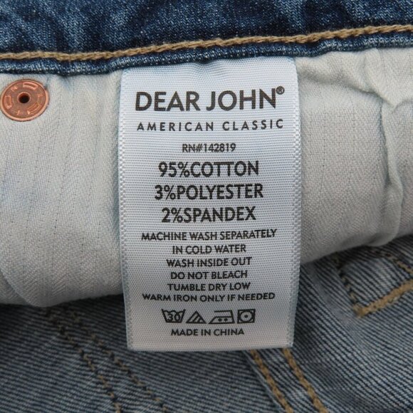 Dear John Women 24 Bloomfield Embroidered Distressed Hem Denim Jean Shorts NEW - Picture 7 of 11